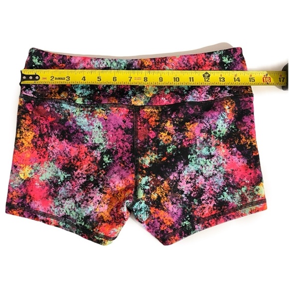 Fleo Black and Pink Athletic Shorts with Wide Waistband - Picture 3 of 3